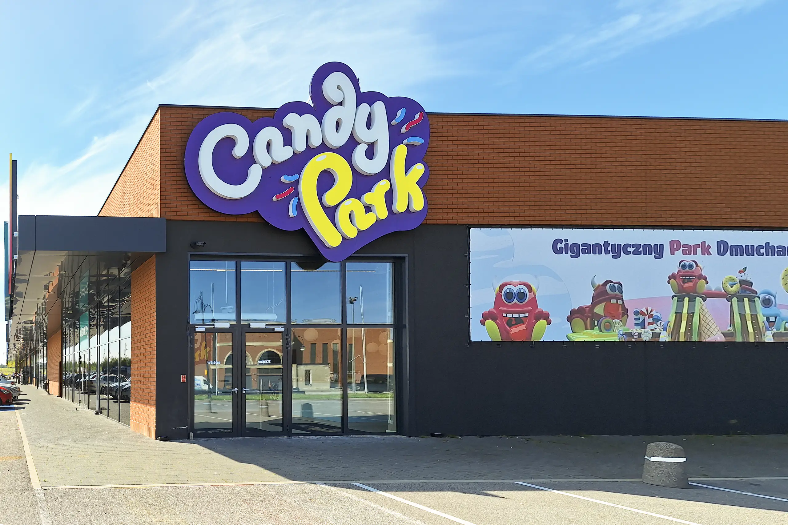 Witryna sklepowa sala zabaw