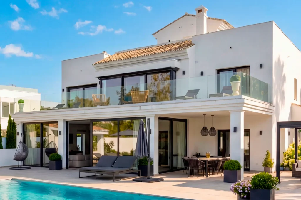 Stolarka aluminiowa MS Aluminium. Realizacja Marbella, Hiszpania. Zdjęcia z prac montażowych.